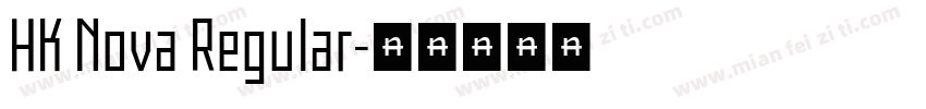 HK Nova Regular字体转换